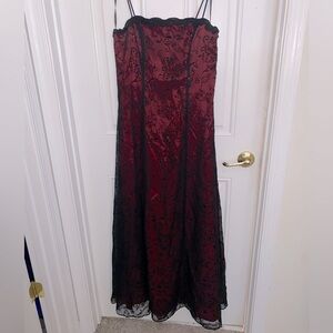 Beautiful red and black formal dress